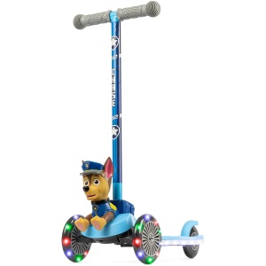 PAW Patrol Chase Kick Scooter for Kids, Self-Balancing 3 Wheeled Scooter