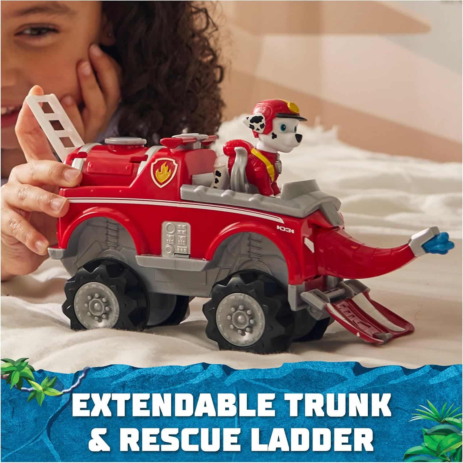 Marshall Elephant Vehicle Paw Patrol Jungle Pups Toy Truck With Figure