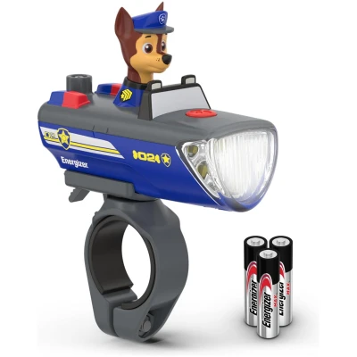 Energizer PAW Patrol Chase Bike Light, Ideal for Kid's Bikes and Scooters, PAW Patrol Toy Flashlight for Boys and Girls, Use as a Camping Flashlight and Outdoor Light (Batteries Included)