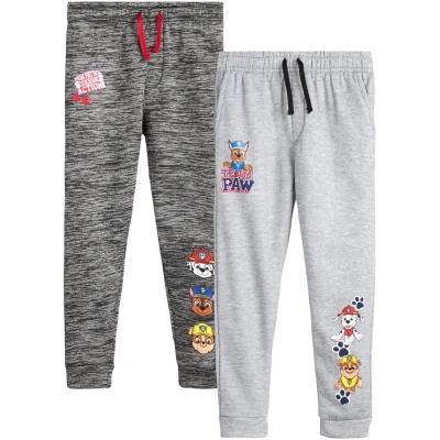 Nickelodeon Boys’ Paw Patrol Sweatpants – 2 Pack Chase and Marshall Fleece Jogger Pants (5-7)
