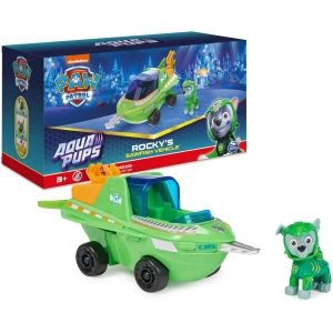 Aqua Pups Rocky Transforming Sawfish Vehicle with Paw Patrol Action Figure