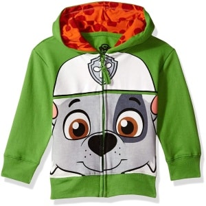 Paw Patrol Rocky Boys’ Toddler Character Big Face Zip-up Hoodies