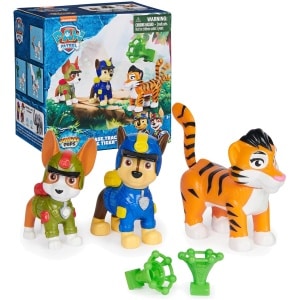 Jungle Pups Chase, Tracker & Tiger Action Figures with Projectile Launcher