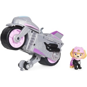 Moto Pups Skye Deluxe Pull Back Motorcycle with Wheelie Feature