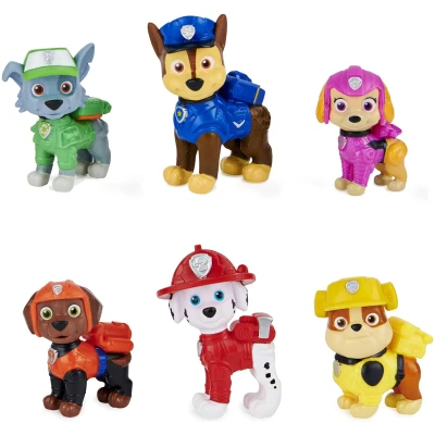 Paw Patrol, Movie Pups Gift Pack with 6 Collectible Toy Figures, Kids Toys for Ages 3 and up