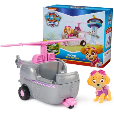Paw Patrol, Skye’s Helicopter, Toy Vehicle with Collectible Action Figure, Sustainably Minded Kids Toys for Boys & Girls Ages 3 and Up