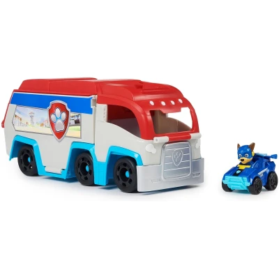 Paw Patrol: The Mighty Movie, Pup Squad Patroller Toy Truck, with Collectible Mighty Pups Chase Pup Squad Toy Car, Kids Toys for Boys & Girls Ages 3+