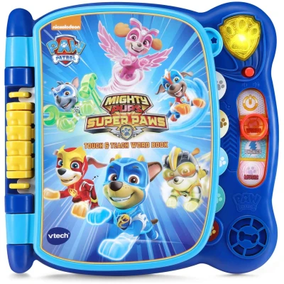 VTech PAW Patrol Mighty Pups Touch and Teach Word Book , Blue