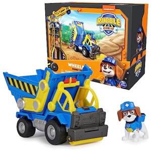 Construction Toy Truck with Rubble Mighty Pups Action Figure