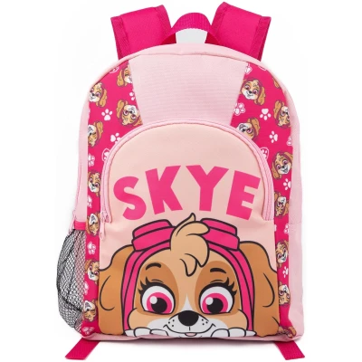 Paw Patrol Girls Backpack | Kids Pink Skye Rucksack | Adjustable Straps Character Schoolbag for School Nursery and Play