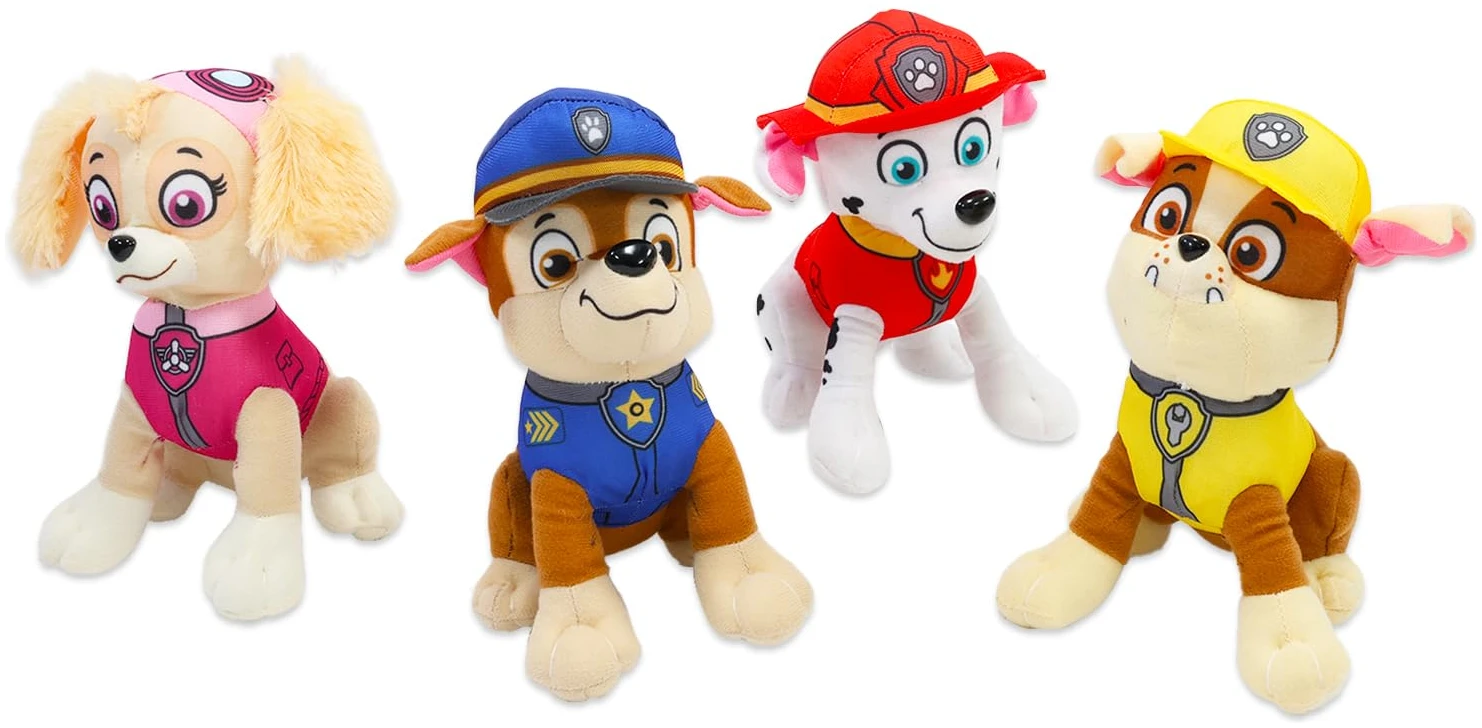 Plush Set Paw Patrol 4 Pack with Chase, Marshall, Skye, Rubble - photo 2