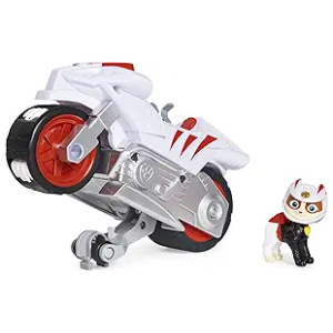 Paw Patrol Moto Pups Wildcat Deluxe Pull Back Motorcycle Vehicle with Figure