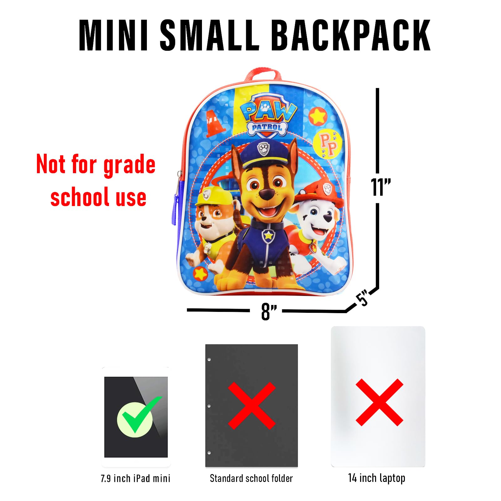 Backpack Paw Patrol Mini Set with Stickers & Door Hanger - photo 6