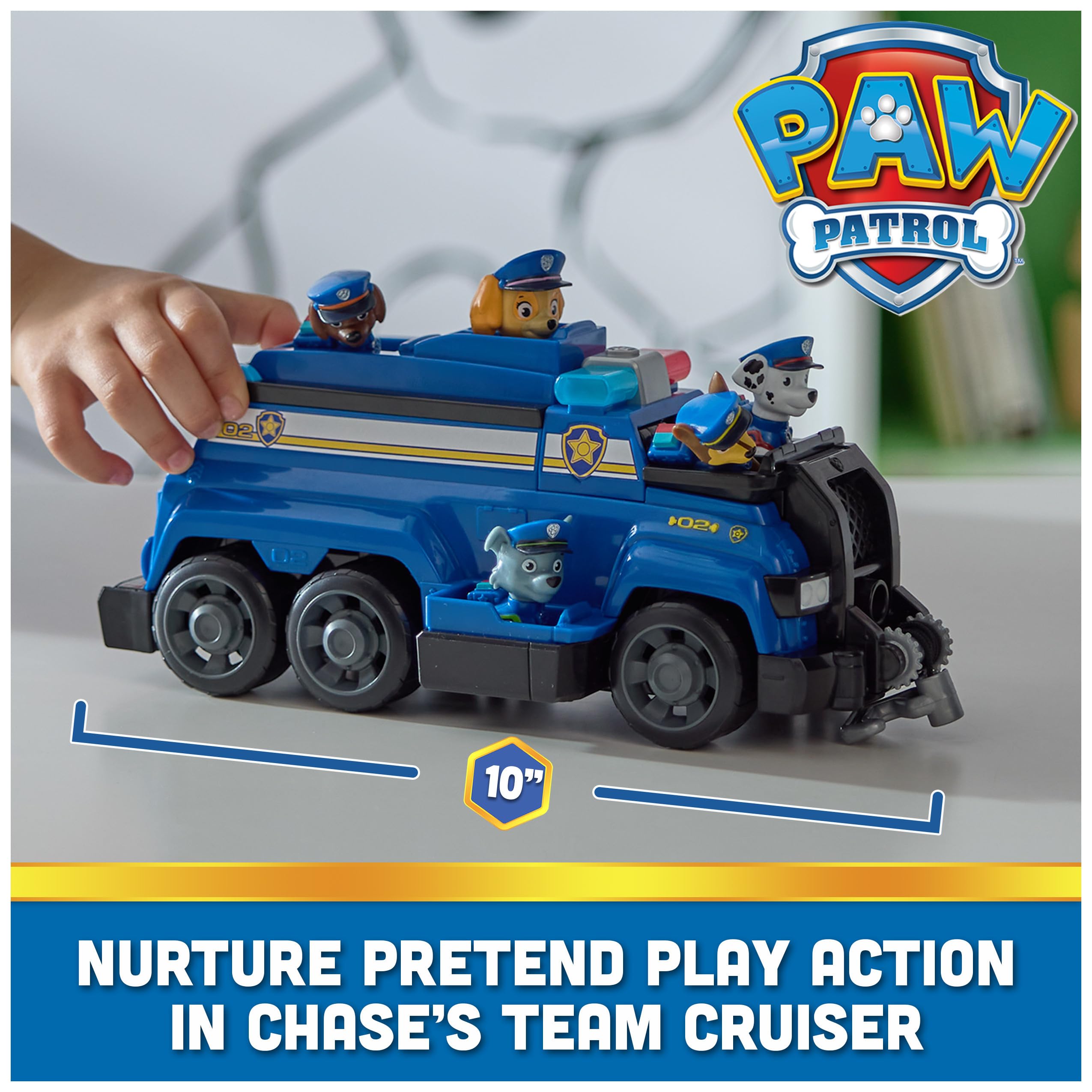Vehicle Paw Patrol Team Cruiser with 6 Action Figures Chase Marshall Skye Rubble Rocky Zuma - photo 2