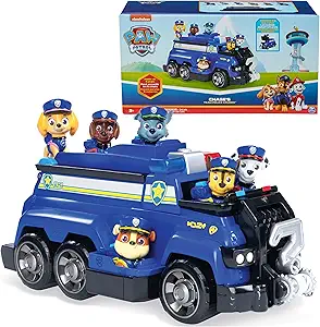 Vehicle Paw Patrol Team Cruiser with 6 Action Figures Chase Marshall Skye Rubble Rocky Zuma
