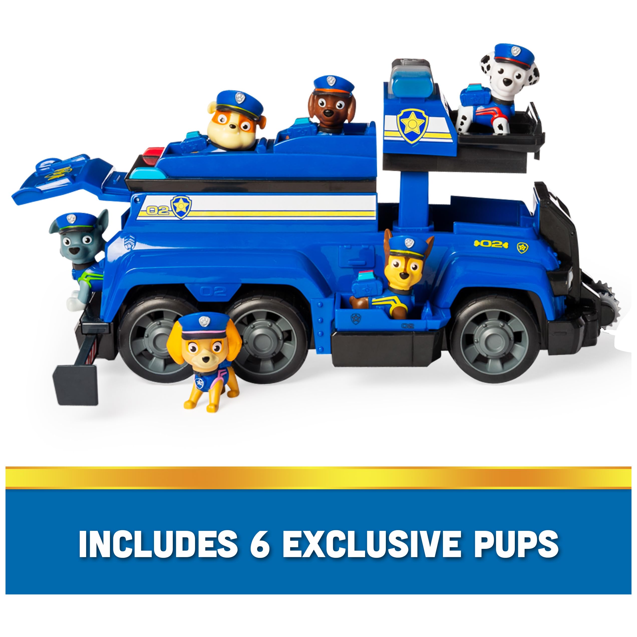 Vehicle Paw Patrol Team Cruiser with 6 Action Figures Chase Marshall Skye Rubble Rocky Zuma - photo 5