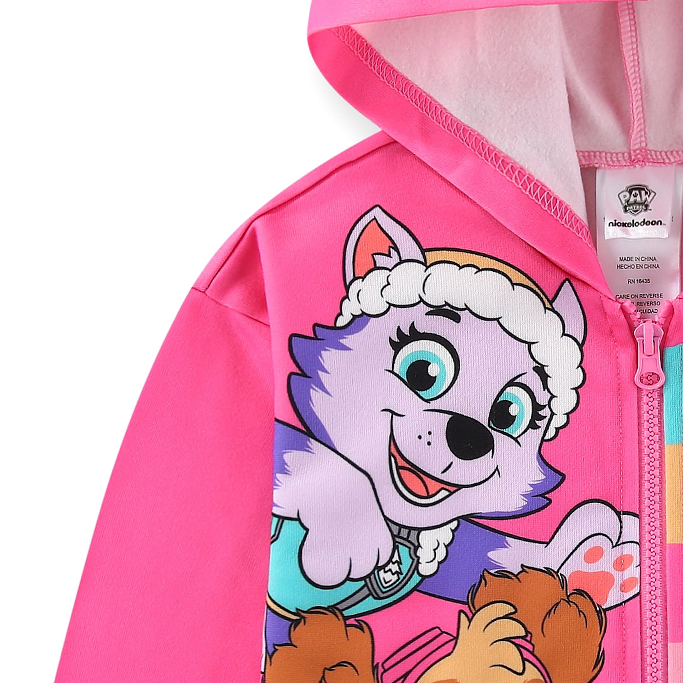 Hoodie Paw Patrol Skye and Everest Girls Full Zip Up - photo 4