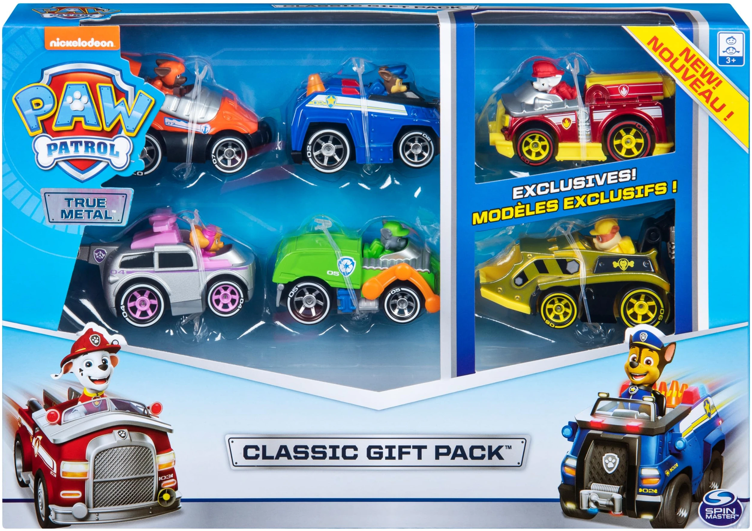Paw Patrol True Metal Classic Gift Pack of 6 Collectible Die-Cast Vehicles, 1:55 Scale - photo 2