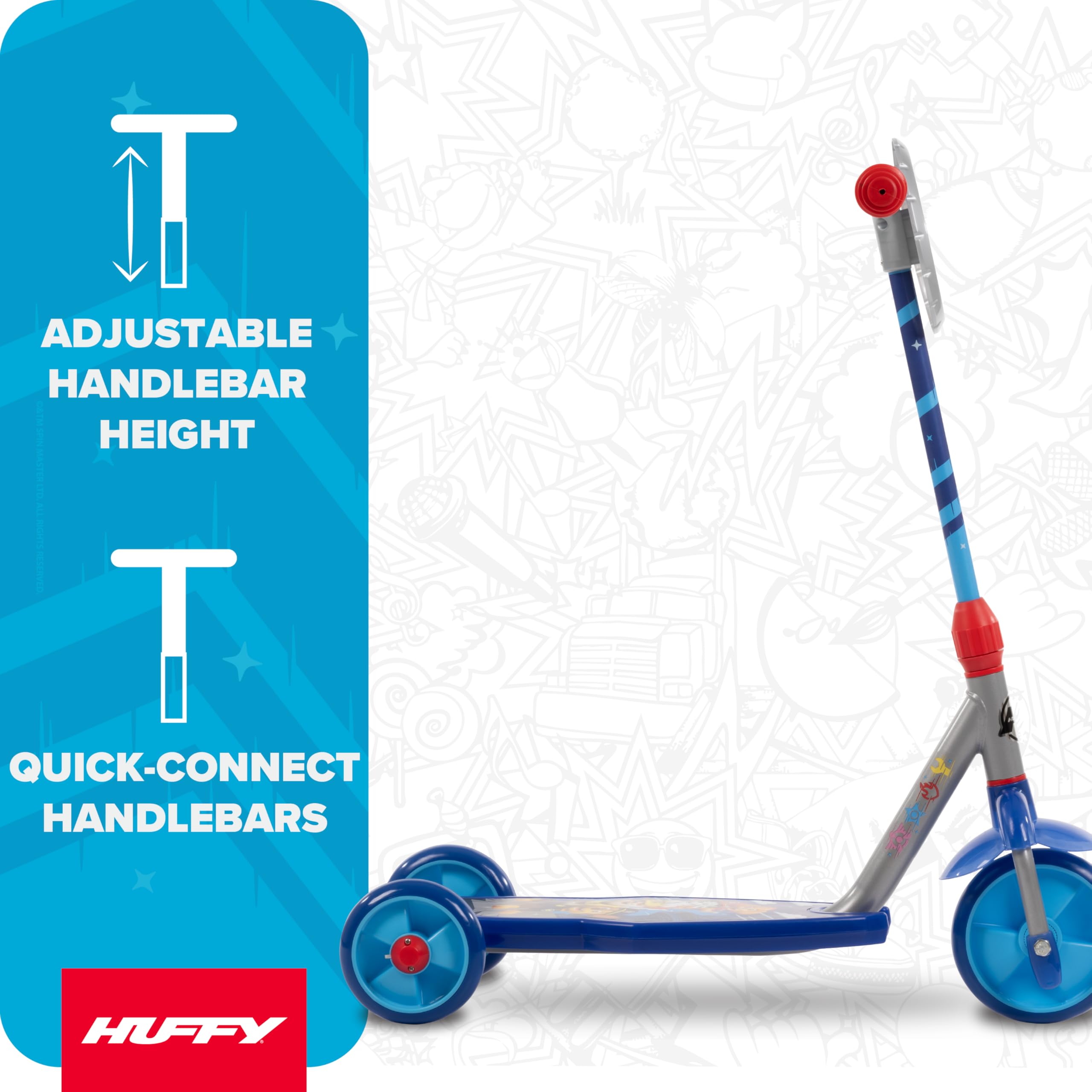 Scooter Paw Patrol 3-Wheel for Kids - photo 3