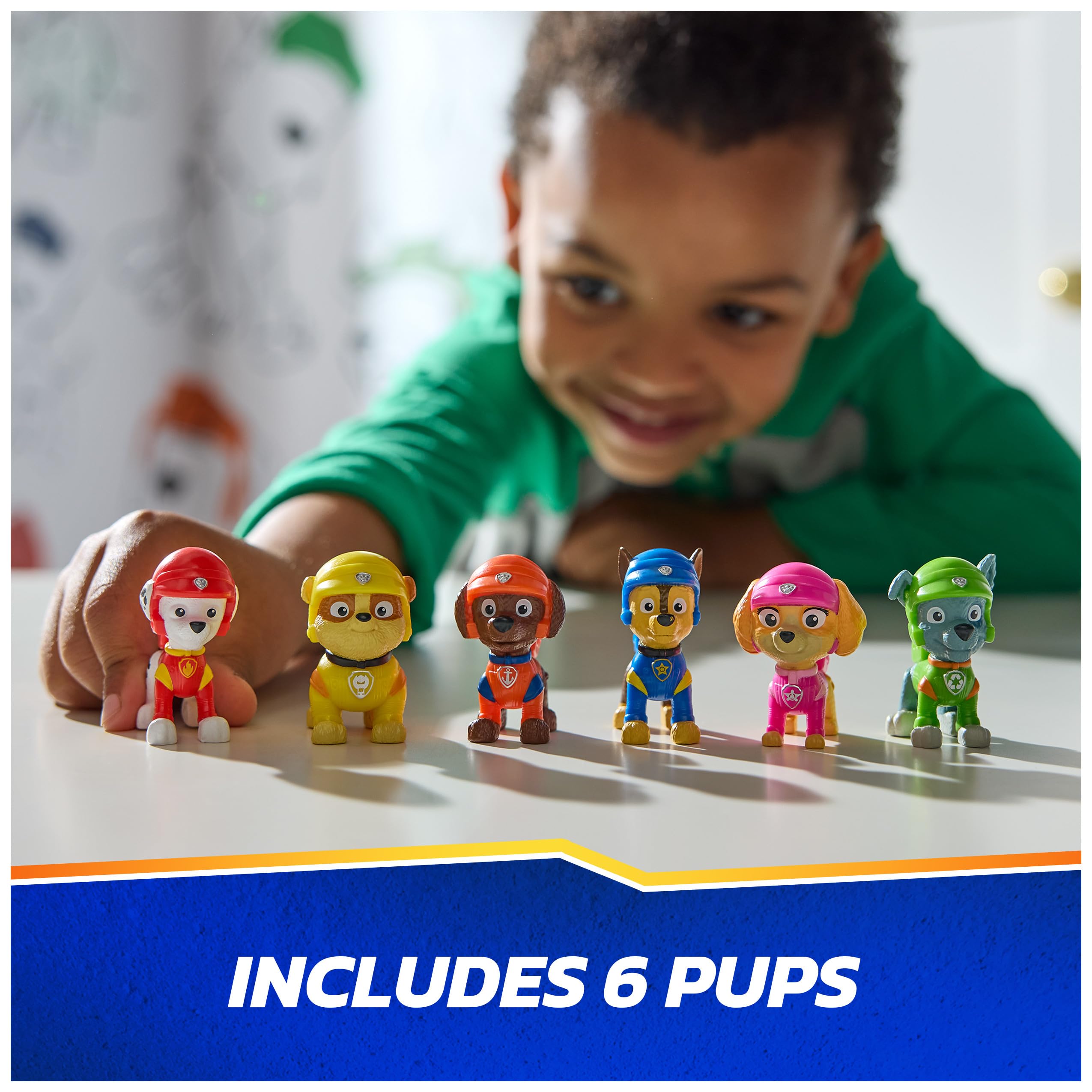 Action Figure Set Paw Patrol Rescue Wheels 6-Pack Pup Squad - photo 3