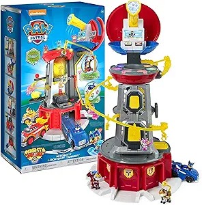 Playset Paw Patrol Mighty Lookout Tower with 4 Exclusive Figures and Vehicle