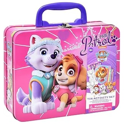Paw Patrol Coloring and Activity Tin with Markers and Stickers