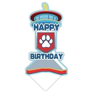 Paw Patrol Dog Paw Birthday Cake Topper for Boys Girls Party Decor