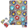 Paw Patrol Fleece Blanket Set with Stickers, Cozy 50x70 Throw