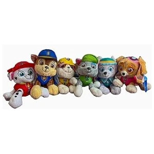 PAW Patrol 6-Inch Plush Set of 6 Characters Featuring Marshall, Skye, and Chase