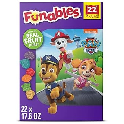 PAW Patrol Funables Fruity Snacks, Assorted Flavors, 22 Count