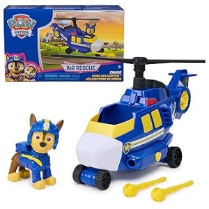 PAW Patrol Air Rescue Chase helicopter with projectile launcher toy for kids ages 3+