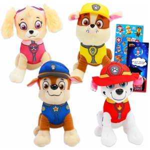 Plush Set Paw Patrol 4 Pack with Chase, Marshall, Skye, Rubble