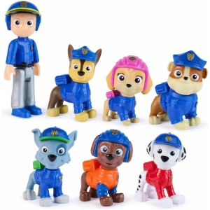 Action Figures Paw Patrol Search & Rescue Team Pack with 7 Collectible Figures Including Ryder & 6 Pups