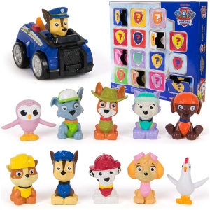 Paw Patrol Rewards Box Gift Pack with 8 Mini Figures, 2 Animal Figures, 4 Sticker Sheets & 1 Pup Squad Racer