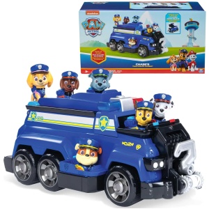 Vehicle Paw Patrol Team Cruiser with 6 Action Figures Chase Marshall Skye Rubble Rocky Zuma