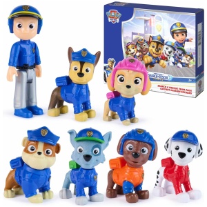 Action Figures Paw Patrol Search & Rescue Team Pack with Ryder & 6 Pups