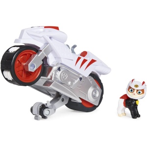Paw Patrol Moto Pups Wildcat Deluxe Pull Back Motorcycle Vehicle with Figure