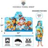 Paw Patrol Blue Hooded Towel Wrap for Bath, Pool, Beach - Soft Cotton Terry - vue 6