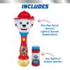 Paw Patrol Marshall bubble wand with light, sound, and bubble solution - vue 3