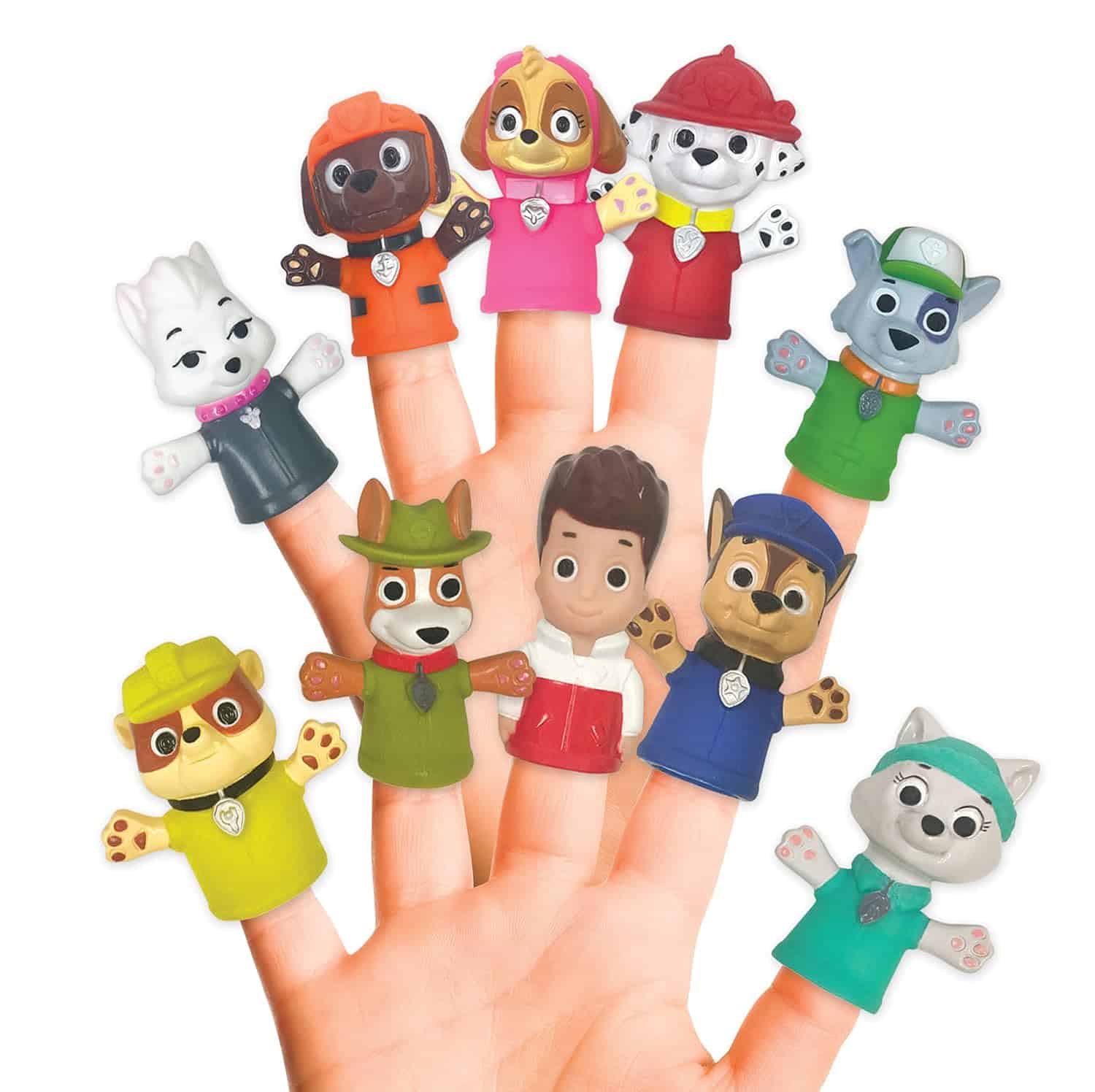 amazon-6a1ab6da63268 PAW Patrol 10 Piece Finger Puppets for Bath, Pool & Story Time Fun