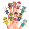 PAW Patrol 10 Piece Finger Puppets for Bath, Pool & Story Time Fun - vue 2