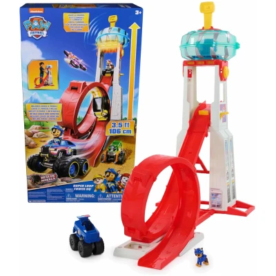 Rescue Wheels Super Loop Tower HQ with lights, sounds, and launcher