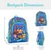 Chase Marshall Rubble Skye kids backpack for school with fun character designs - vue 6