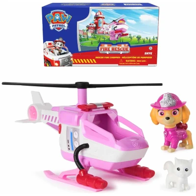 Fire Rescue Skye Chopper with Action Figure and Toy Helicopter for Kids Ages 3+
