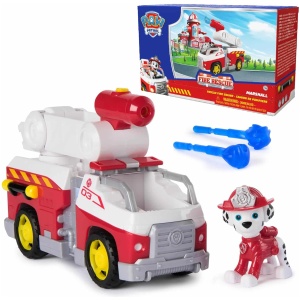 Fire Rescue Marshall Engine with Action Figure and Projectile Launcher Toy Truck
