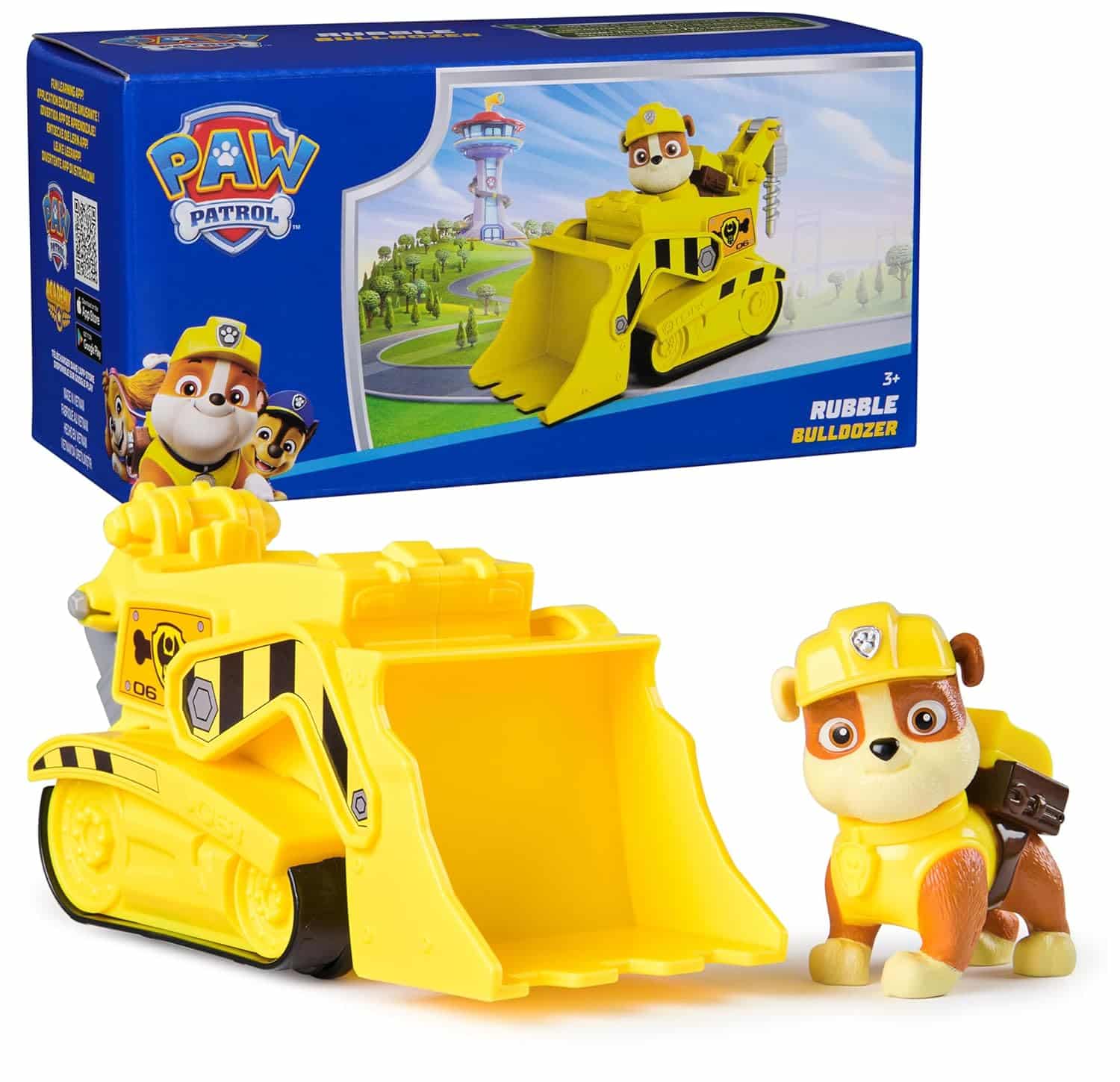 amazon-6a1ab85ddc809 Rubble's Bulldozer Toy Truck with Collectible Action Figure for Kids Ages 3 and Up