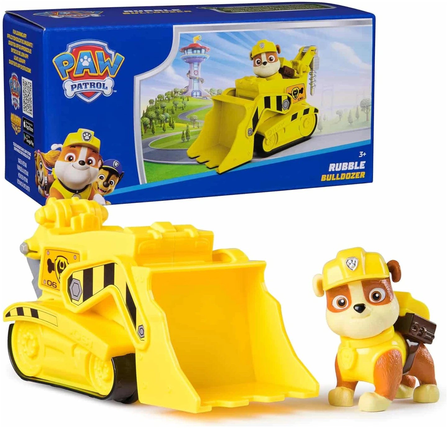 amazon-6a1ab85ddc809 Rubble's Bulldozer Toy Truck with Collectible Action Figure for Kids Ages 3 and Up