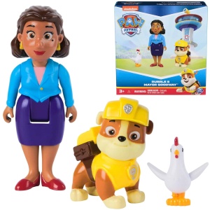 Rubble, Mayor Goodway & Chickaletta Figures for Kids Ages 3+