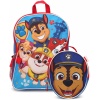 Paw Patrol kids backpack and lunch box set with detachable 15 inch bag