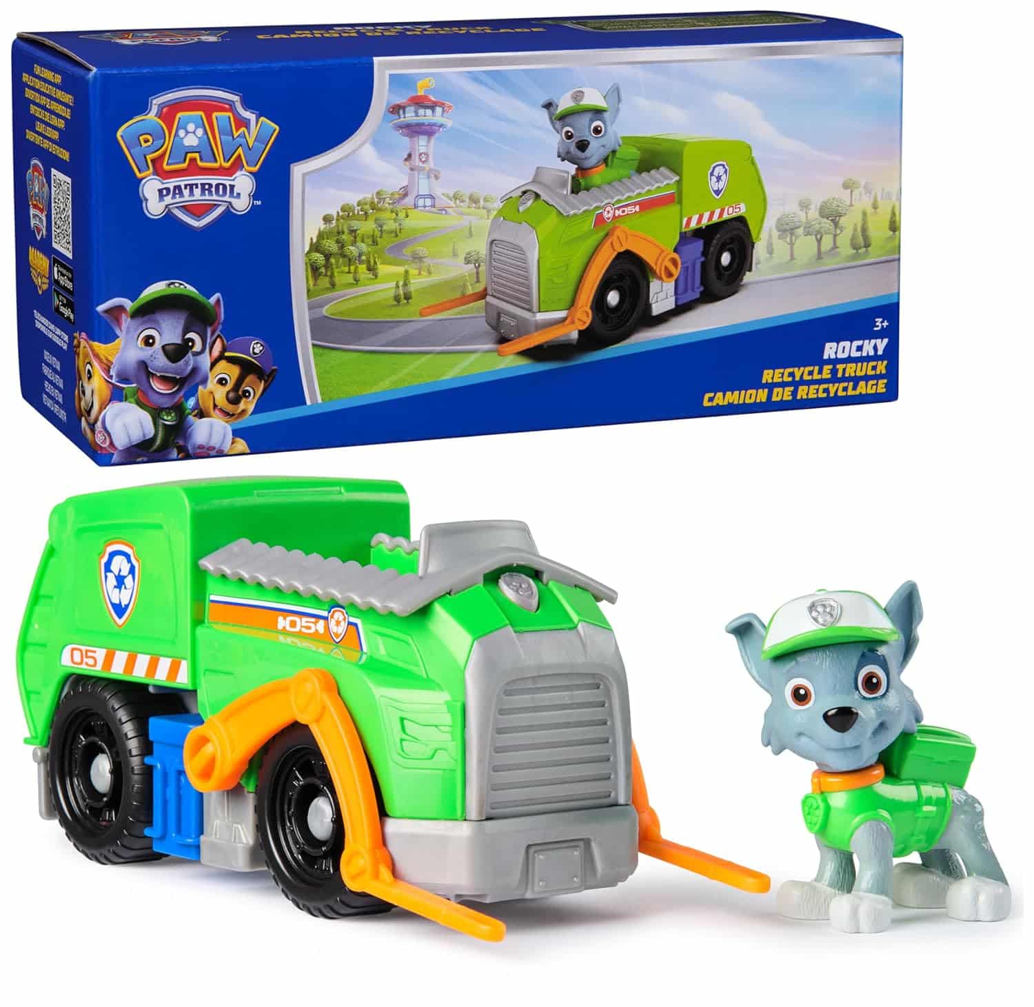 amazon-6a1aba8d750d1 Rocky's Recycle Truck with Action Figure, Eco-Friendly Toy for Ages 3+